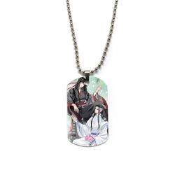 The wizard of the de Anime double-sided full color printed military brand necklace price for 5 pcs