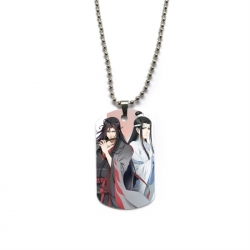 The wizard of the de Anime double-sided full color printed military brand necklace price for 5 pcs