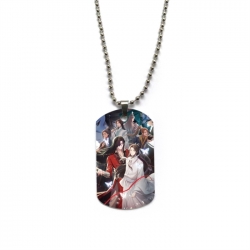 Heaven Official's Blessing Anime double-sided full color printed military brand necklace price for 5 pcs