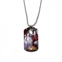 Heaven Official's Blessing Anime double-sided full color printed military brand necklace price for 5 pcs