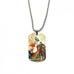 Heaven Official's Blessing Anime double-sided full color printed military brand necklace price for 5 pcs