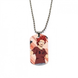 My Hero Academia Anime double-sided full color printed military brand necklace price for 5 pcs