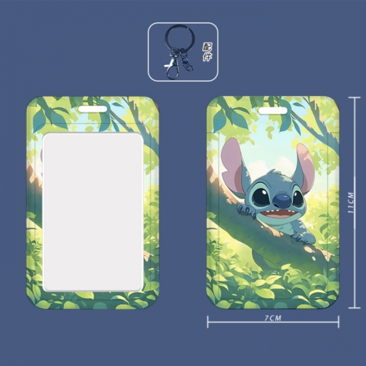 Lilo & Stitch 3D embossed hard shell card holder badge keychain price for 5 pcs