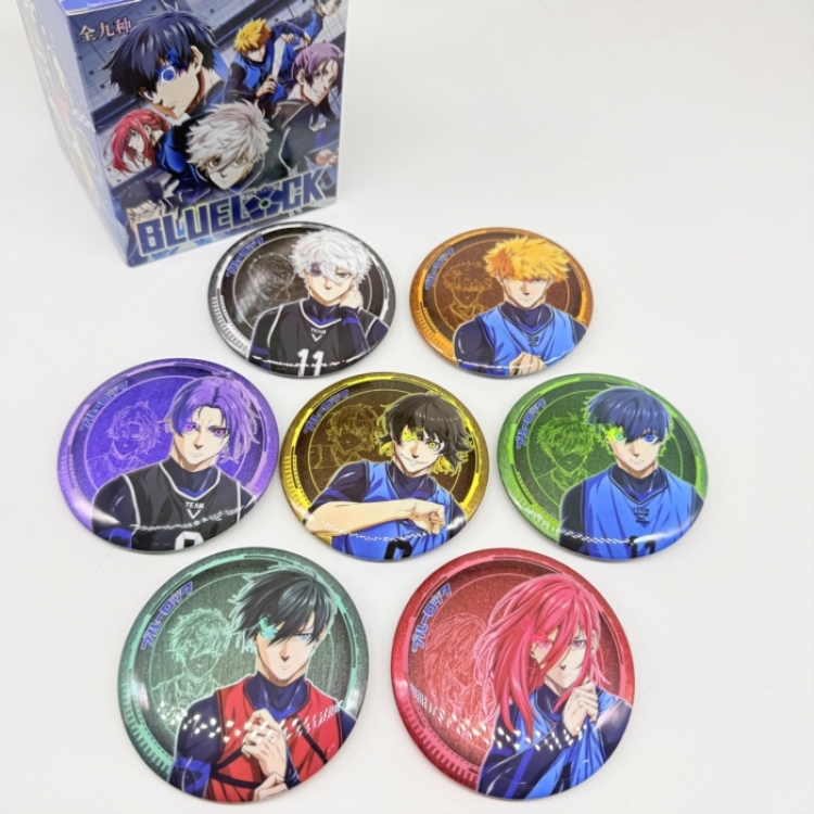 BLUE LOCK Anime Merchandise Blind Box Badge Box 75mm a set of 7