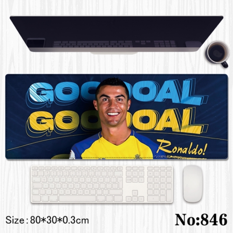 Football Anime peripheral computer mouse pad office desk pad multifunctional pad 80X30X0.3cm
