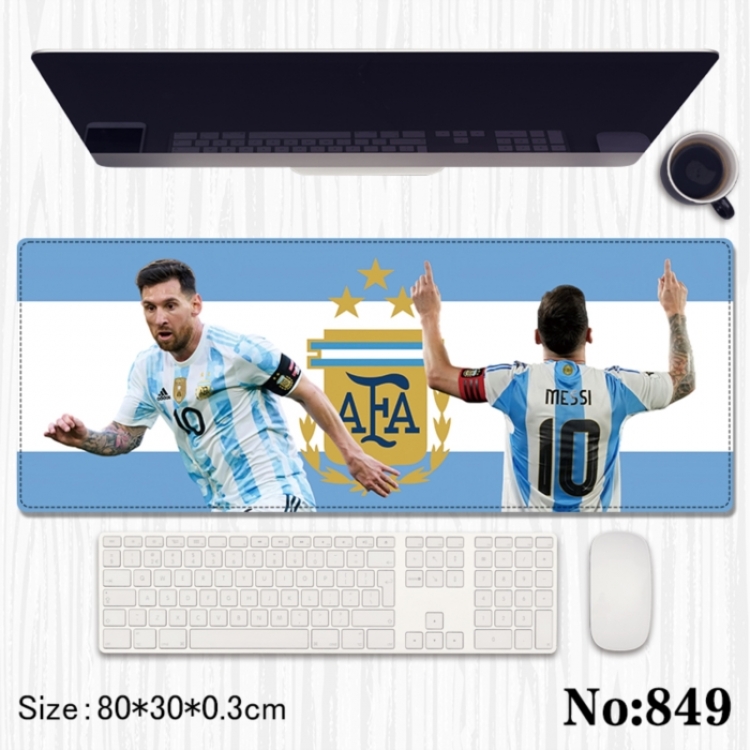 Football Anime peripheral computer mouse pad office desk pad multifunctional pad 80X30X0.3cm