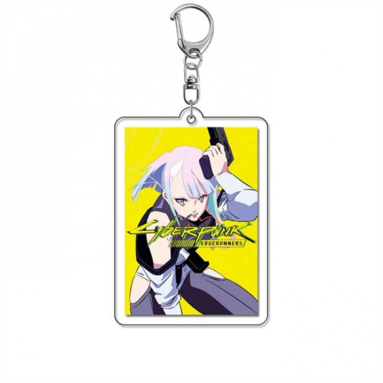 Cyberpunk Anime Acrylic Keychain Charm price for 5 pcs