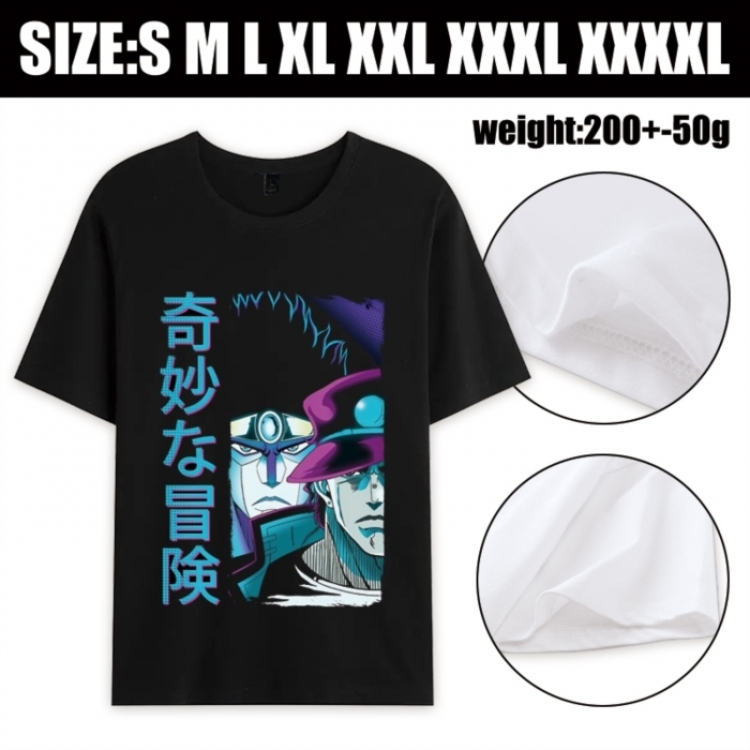JoJos Bizarre Adventure Anime printed pure cotton short sleeved T-shirt from S to 4XL
