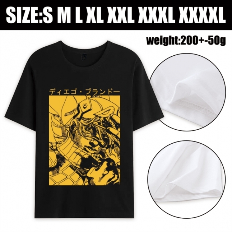 JoJos Bizarre Adventure Anime printed pure cotton short sleeved T-shirt from S to 4XL