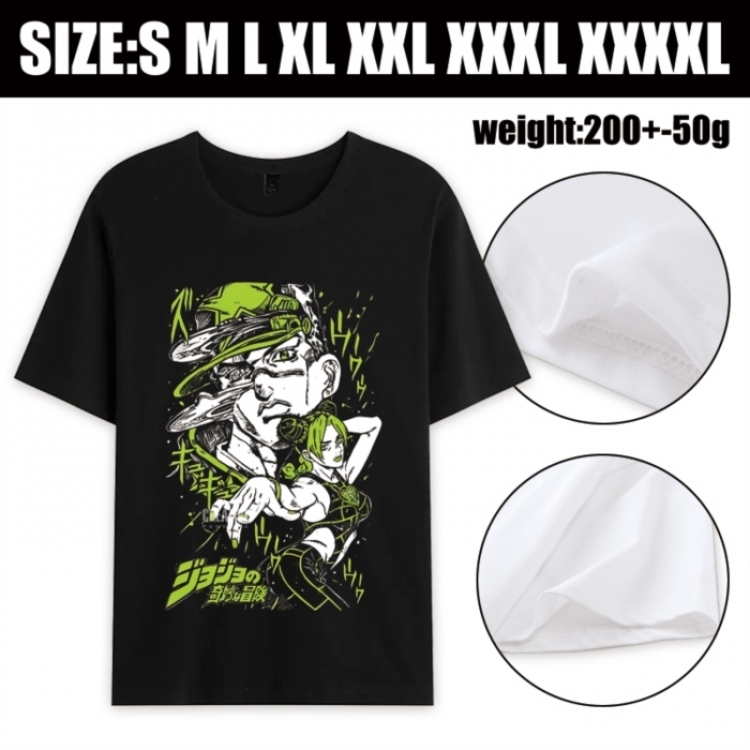 JoJos Bizarre Adventure Anime printed pure cotton short sleeved T-shirt from S to 4XL