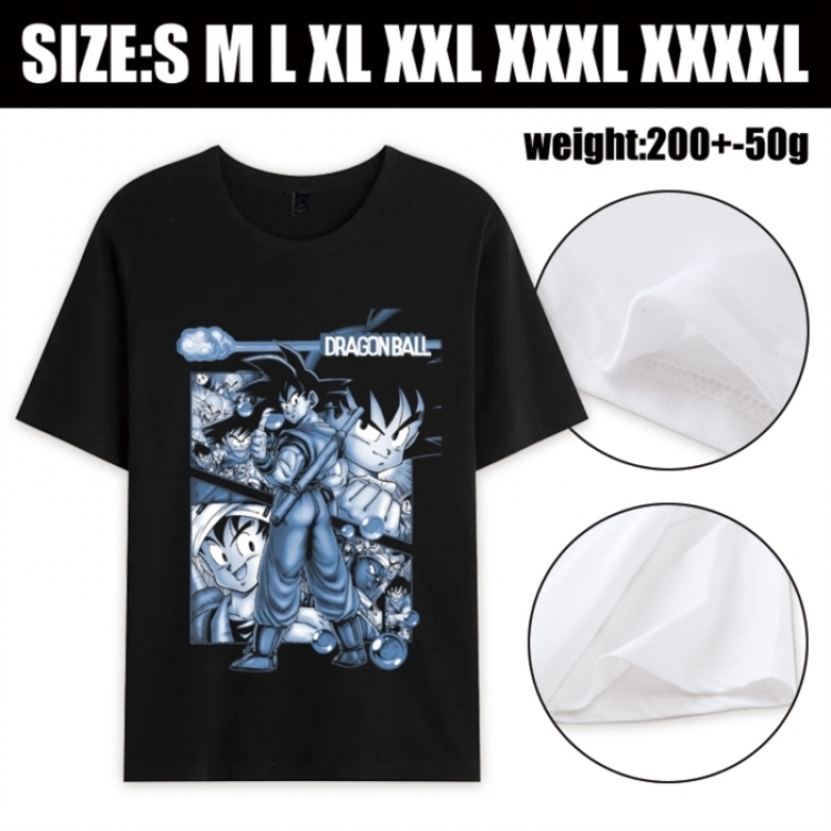 DRAGON BALL Anime printed pure cotton short sleeved T-shirt from S to 4XL