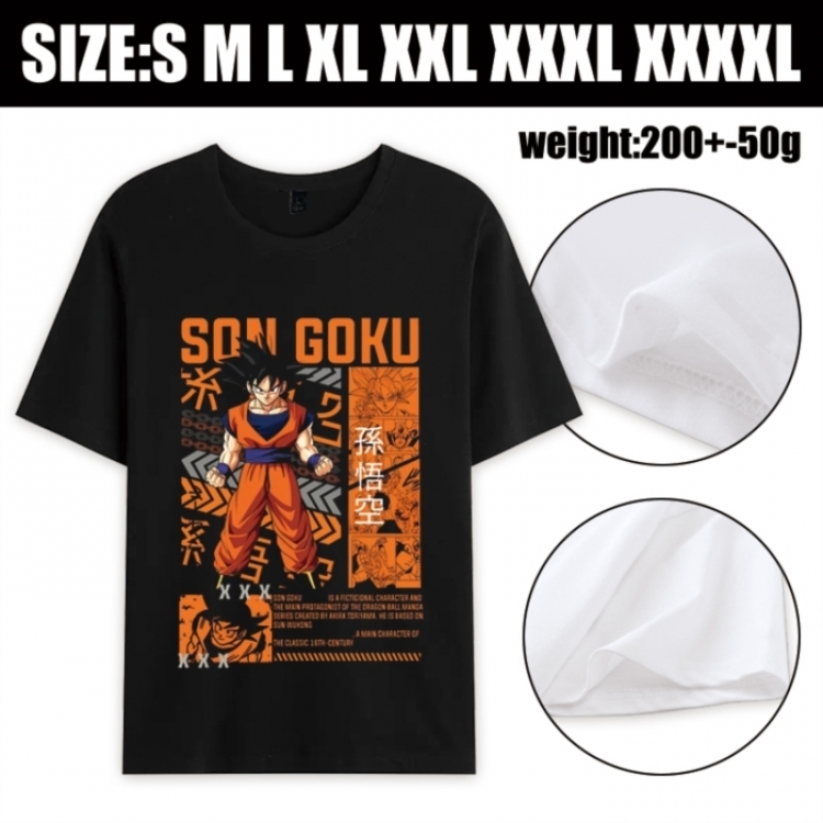 DRAGON BALL Anime printed pure cotton short sleeved T-shirt from S to 4XL