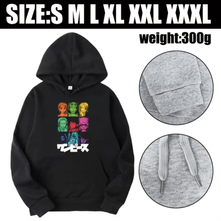 One Piece Anime printed hooded sweatshirt top from S to 3XL
