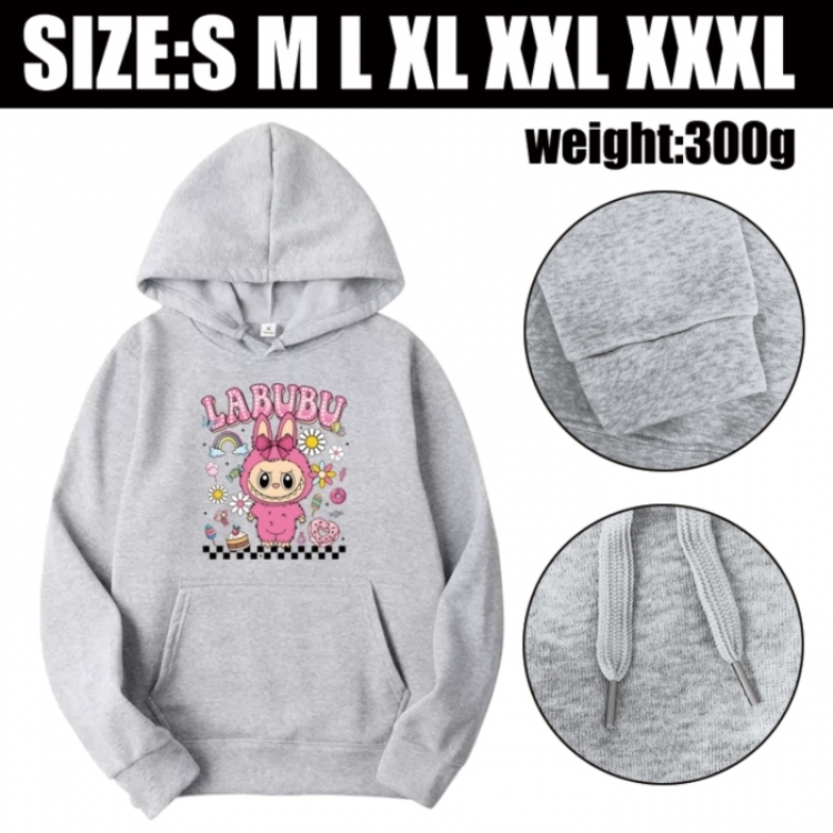 Labubu Anime printed hooded sweatshirt top from S to 3XL