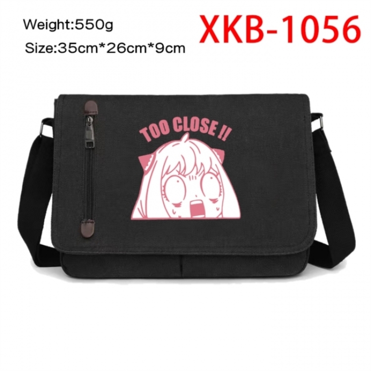 SPY×FAMILY Anime Retro Canvas Shoulder Bag Crossbody Bag Mailman Bag 35x26x9cm