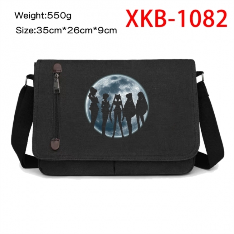 sailormoon Anime Retro Canvas Shoulder Bag Crossbody Bag Mailman Bag 35x26x9cm