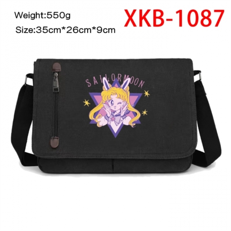 sailormoon Anime Retro Canvas Shoulder Bag Crossbody Bag Mailman Bag 35x26x9cm