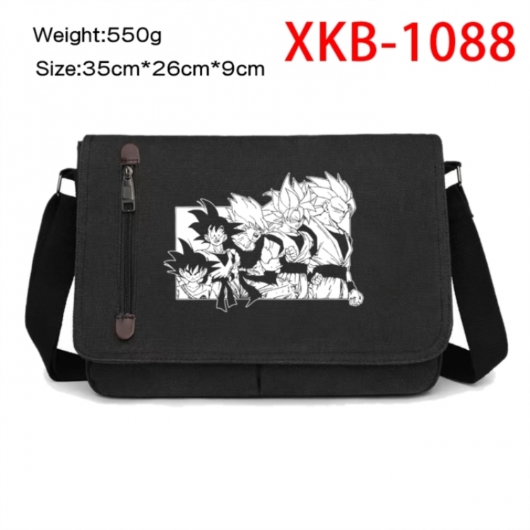 DRAGON BALL Anime Retro Canvas Shoulder Bag Crossbody Bag Mailman Bag 35x26x9cm