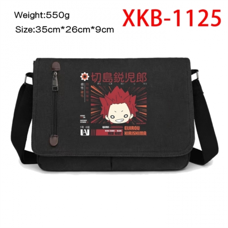 My Hero Academia Anime Retro Canvas Shoulder Bag Crossbody Bag Mailman Bag 35x26x9cm
