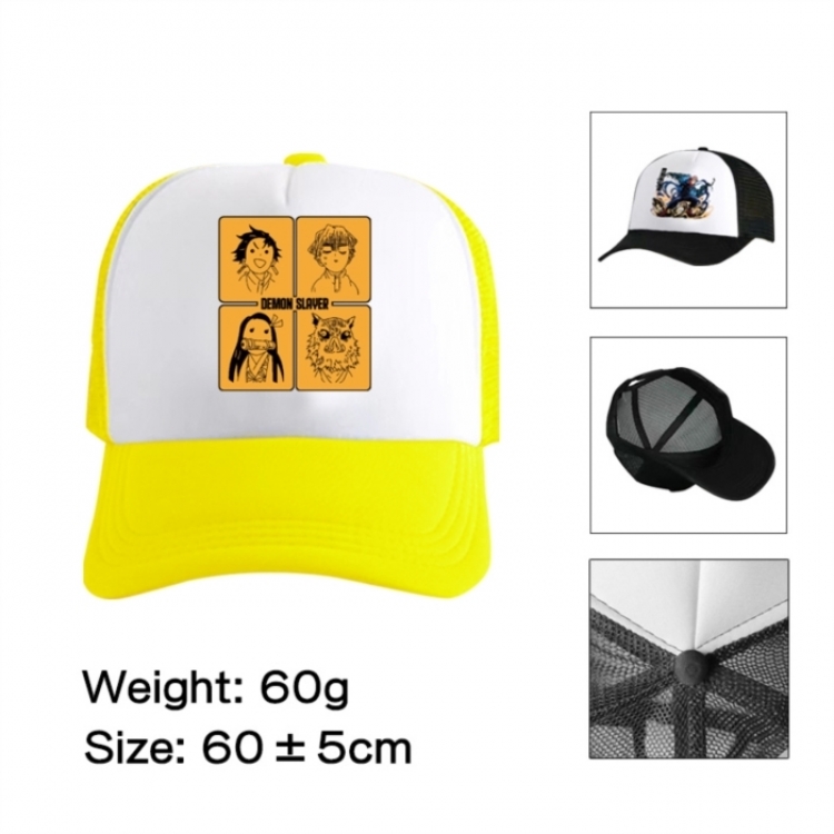 Demon Slayer Kimets Anime mesh cap peaked cap sun hat 60cm