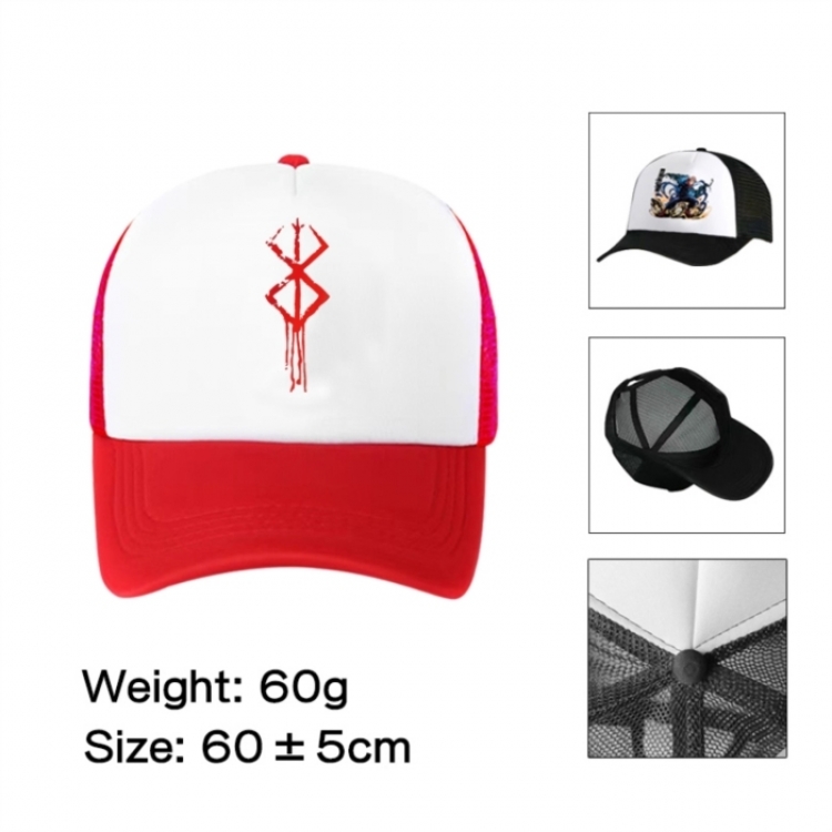 Berserk Anime mesh cap peaked cap sun hat 60cm