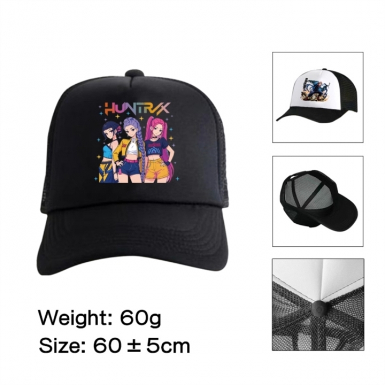 K-Pop Demon Hunters Anime mesh cap peaked cap sun hat 60cm