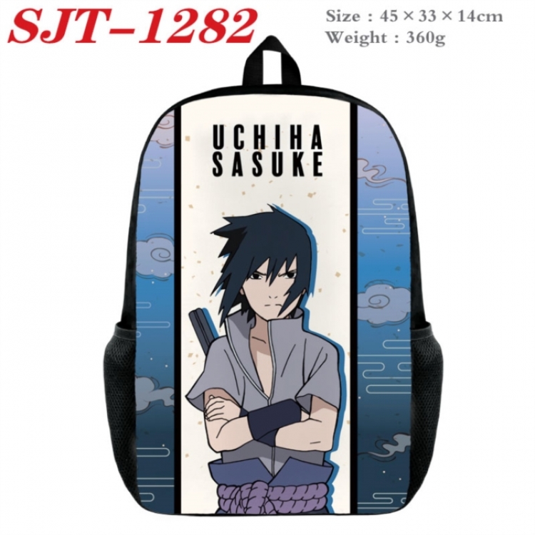 Naruto Anime nylon canvas backpack student backpack 45x33x14cm