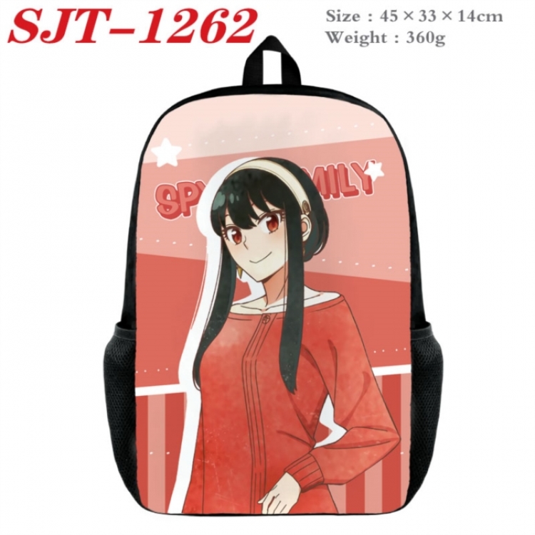 SPY×FAMILY Anime nylon canvas backpack student backpack 45x33x14cm