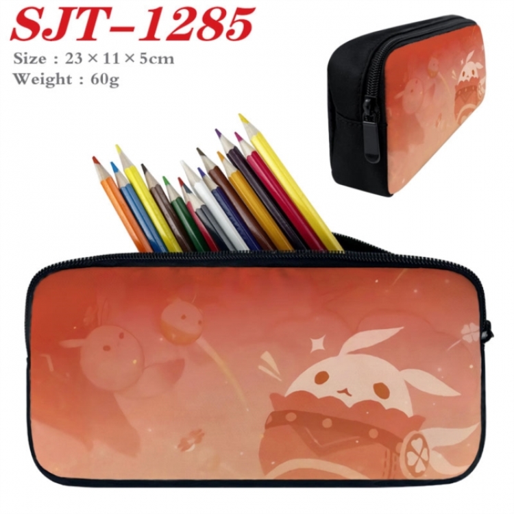 Genshin Impact Anime nylon student pencil case 23x11x5cm 