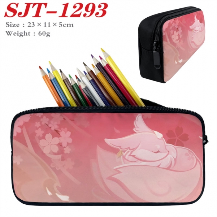 Genshin Impact Anime nylon student pencil case 23x11x5cm 