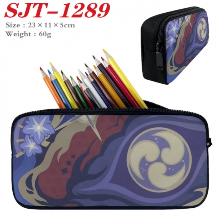 Genshin Impact Anime nylon student pencil case 23x11x5cm 