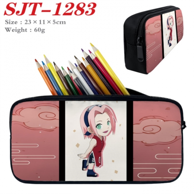 Naruto Anime nylon student pencil case 23x11x5cm 