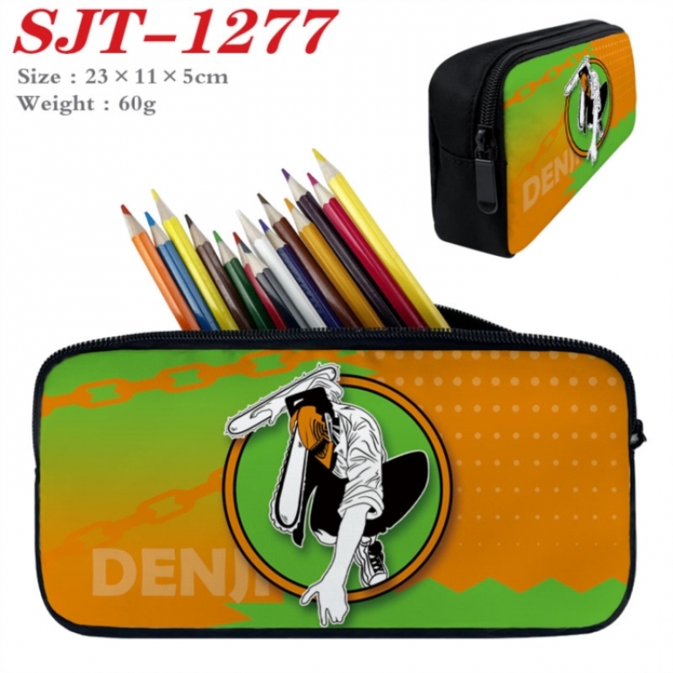 Chainsaw Man Anime nylon student pencil case 23x11x5cm 