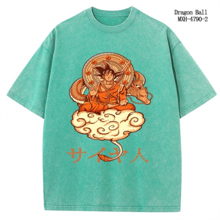 DRAGON BALL Anime peripheral pure cotton washed and worn T-shirt from S to 4XL