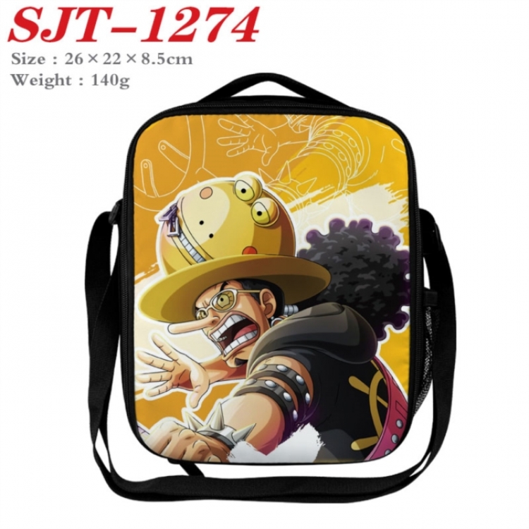 One Piece Anime Lunch Bag Crossbody Bag 26x22x8.5cm 