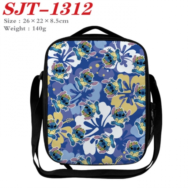 Lilo & Stitch Anime Lunch Bag Crossbody Bag 26x22x8.5cm 