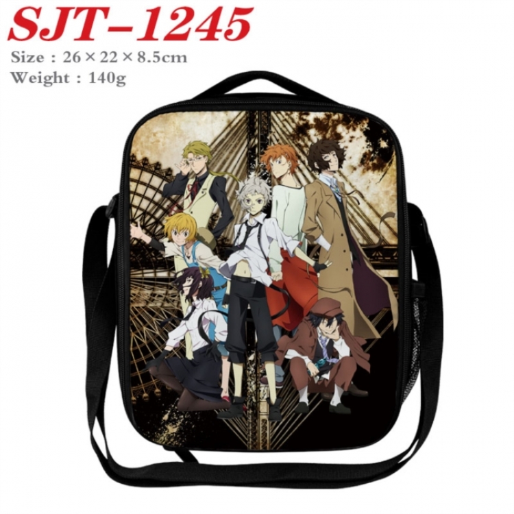 Bungo Stray Dogs Anime Lunch Bag Crossbody Bag 26x22x8.5cm