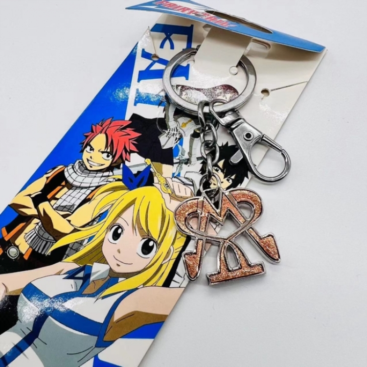 Fairy tail Animation metal keychain pendant price for 5 pcs 
