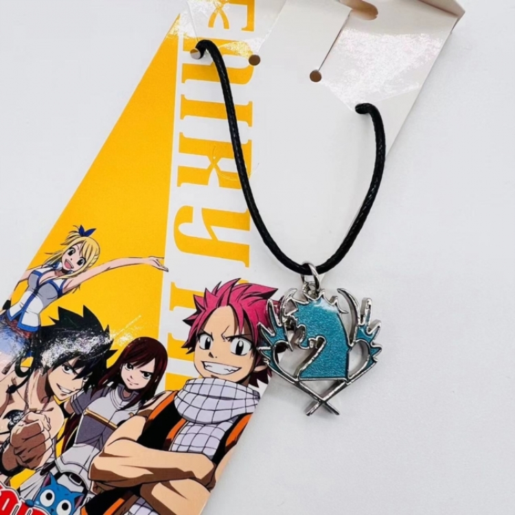 Fairy tail Anime peripheral leather rope necklace pendant jewelry price for 5 pcs