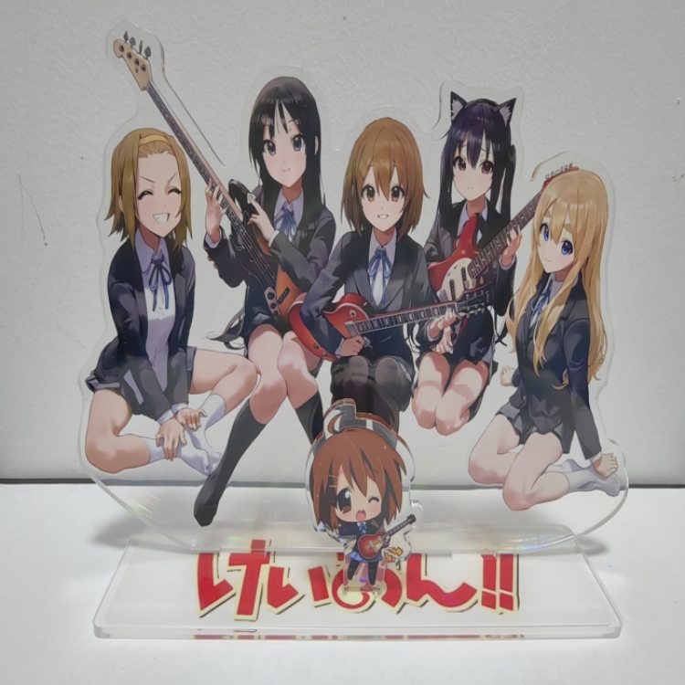 K-ON! Anime Around New Laser Acrylic keychain Standing Plates 25cm