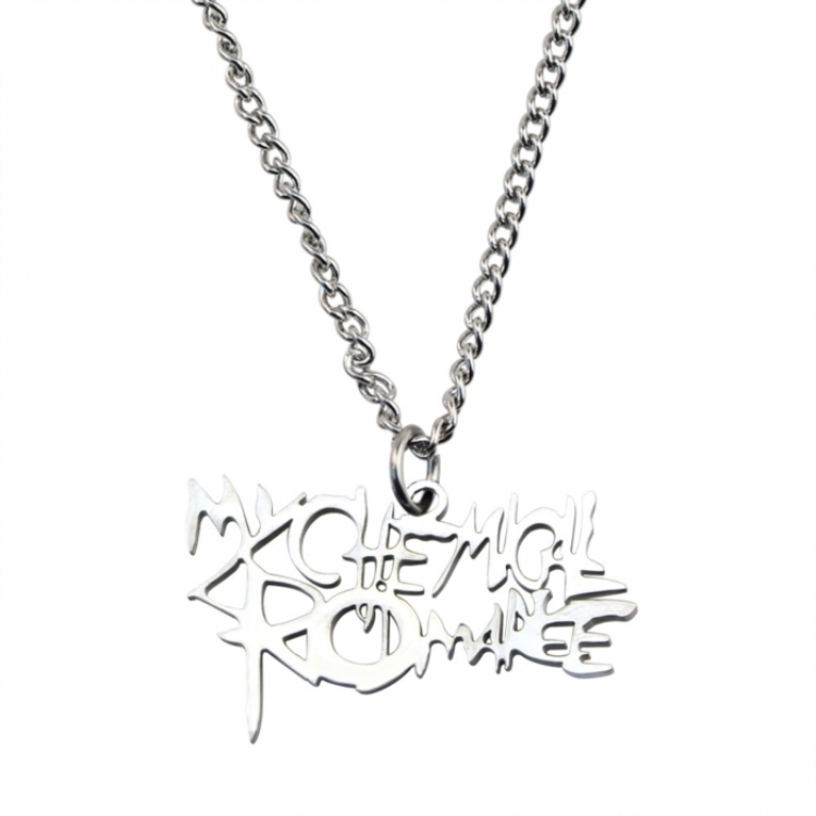 My chemical romance Stainless steel pendant necklace OPP bag price for 5 pcs 