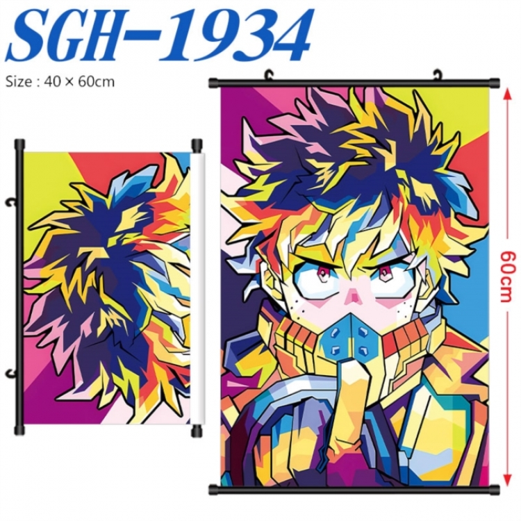 My Hero Academia Anime digital printed pole style hanging picture Wall Scroll 40x60cm