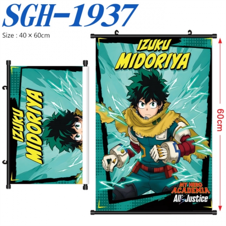 My Hero Academia Anime digital printed pole style hanging picture Wall Scroll 40x60cm