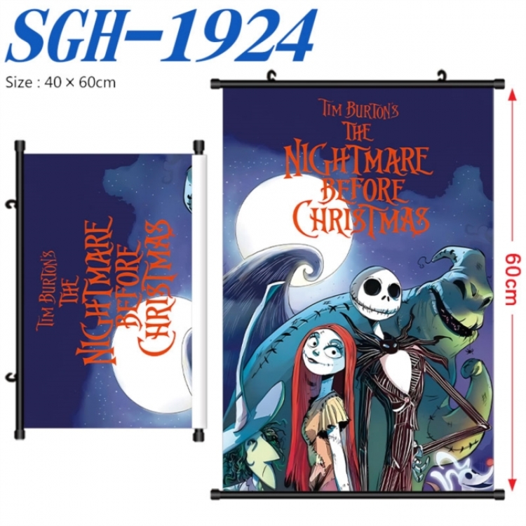 The Nightmare Before Christmas Anime digital printed pole style hanging picture Wall Scroll 40x60cm