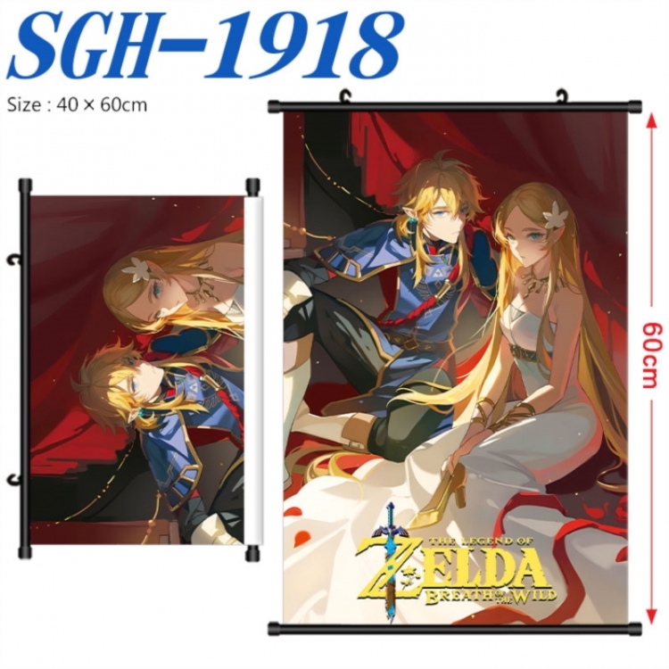 The Legend of Zelda Anime digital printed pole style hanging picture Wall Scroll 40x60cm