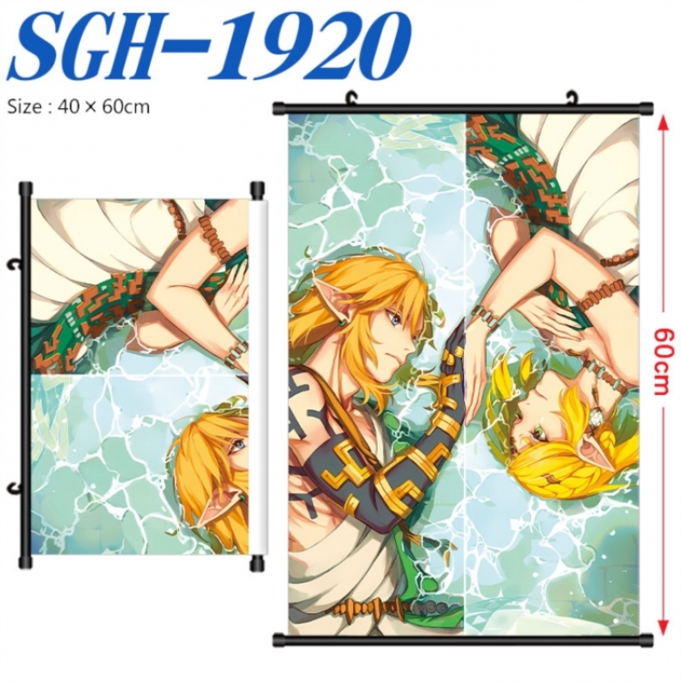 The Legend of Zelda Anime digital printed pole style hanging picture Wall Scroll 40x60cm
