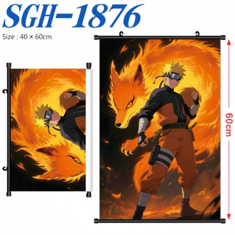 Naruto Anime digital printed pole style hanging picture Wall Scroll 40x60cm