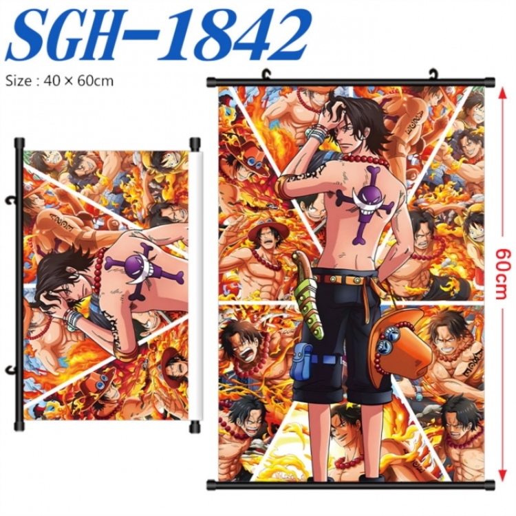 One Piece Anime digital printed pole style hanging picture Wall Scroll 40x60cm