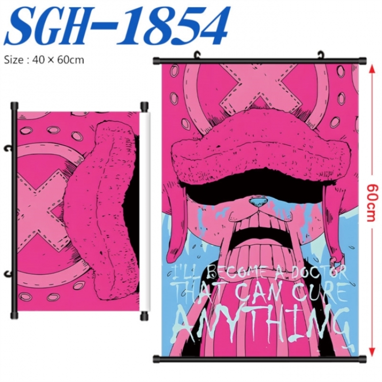 One Piece Anime digital printed pole style hanging picture Wall Scroll 40x60cm