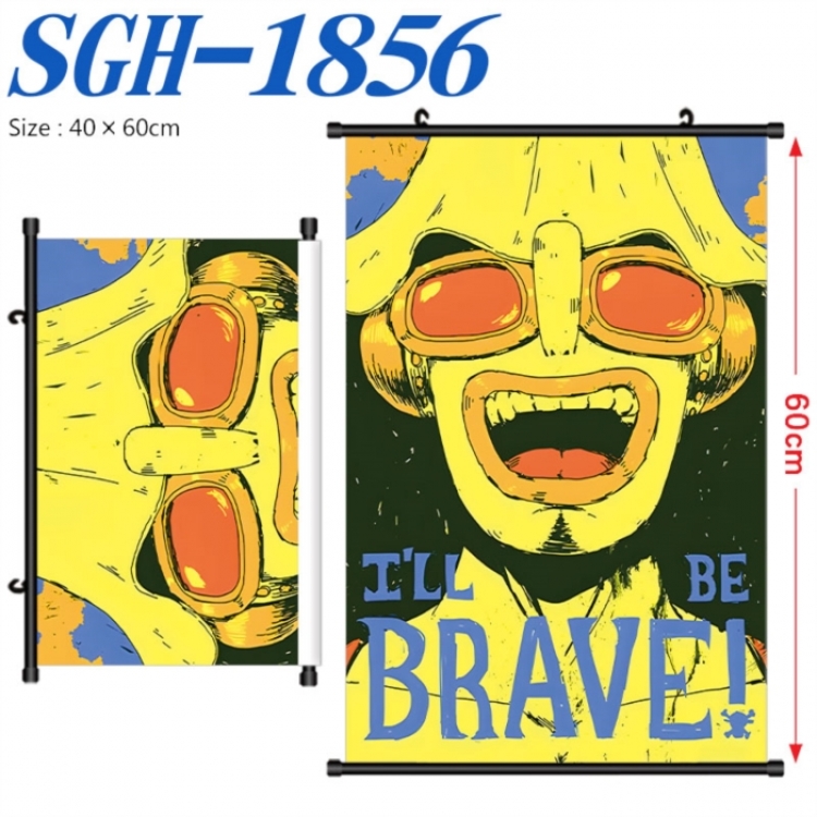 One Piece Anime digital printed pole style hanging picture Wall Scroll 40x60cm